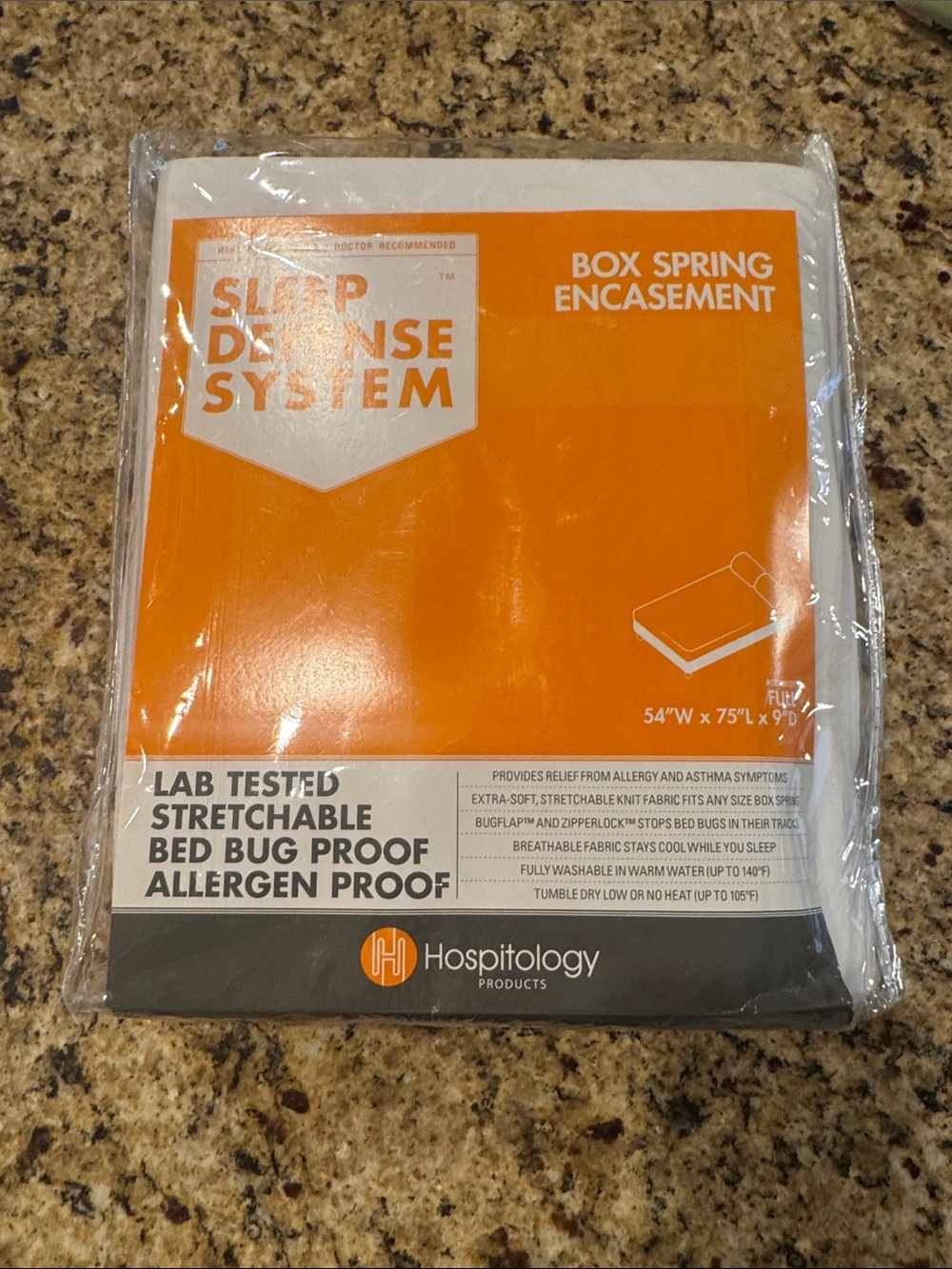 Box Spring Encasement - White Stretchable, Bed Bug & Allergen Protection
